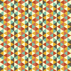 Image showing Geometric triangles background. Mosaic. 