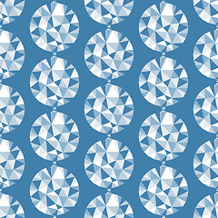 Image showing Geometric seamless pattern with gems. Vector illustration.