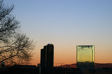 Image showing Hotel Oslo Plaza and Postgirobygget in Oslo