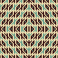 Image showing Seamless geometric background. Mosaic. 