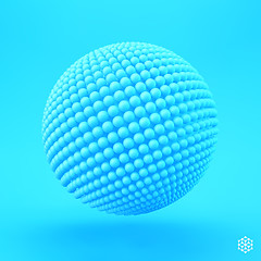 Image showing Sphere. 3d vector template. Abstract illustration.