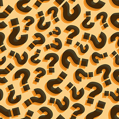 Image showing Questions. Seamless pattern. Vector illustration. 