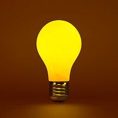 Image showing Lightbulb idea symbol. 3d vector illustration. 