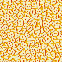 Image showing Numbers. Seamless pattern. Vector illustration. 