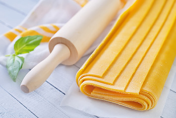 Image showing dough for lasagna