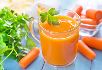 Image showing carrot juice