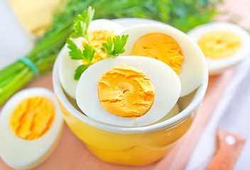 Image showing boiled eggs