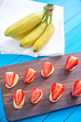 Image showing strawberry with banana