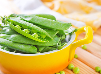 Image showing green peas