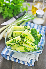 Image showing cucumber salad