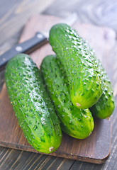 Image showing cucumbers