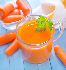 Image showing carrot juice