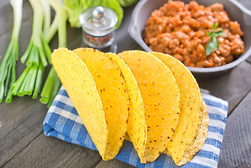 Image showing ingredients for taco