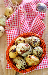 Image showing quail eggs