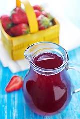 Image showing strawberry juice