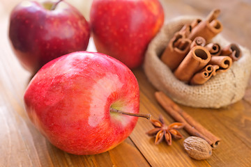 Image showing apple and cinnamon