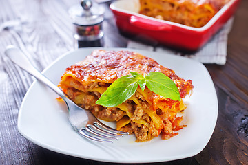 Image showing lasagna