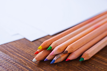 Image showing paper and color pencils