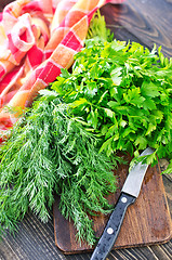 Image showing parsley and dill