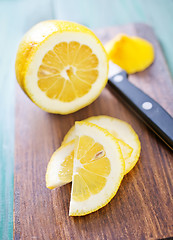 Image showing lemon on board