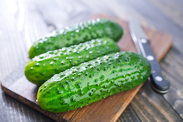 Image showing cucumbers