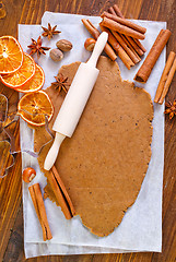 Image showing dough for cookies