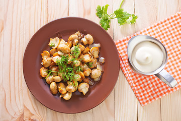 Image showing fried mushrooms