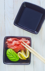 Image showing ginger and wasabi