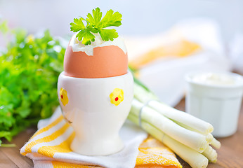 Image showing boiled eggs