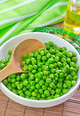 Image showing green peas