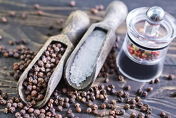 Image showing pepper and salt