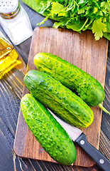 Image showing cucumbers