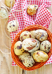 Image showing quail eggs