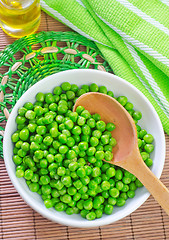 Image showing green peas