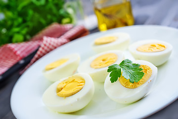 Image showing boiled eggs