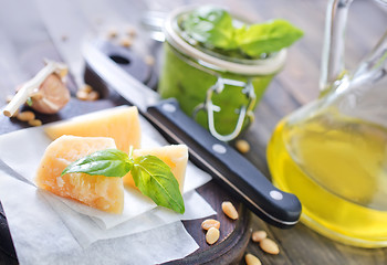 Image showing ingredients for pesto