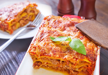 Image showing lasagna