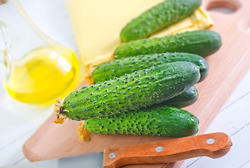 Image showing cucumbers