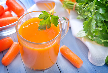 Image showing carrot juice