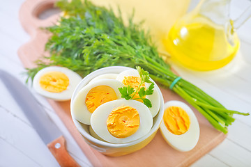 Image showing boiled eggs