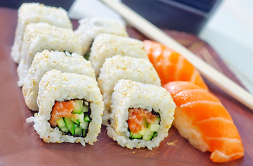 Image showing sushi