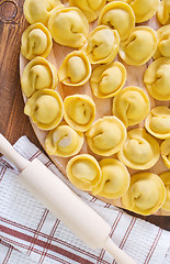 Image showing raw pelmeni