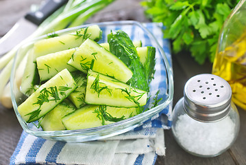 Image showing cucumber salad