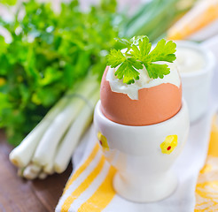 Image showing boiled eggs