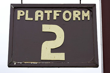 Image showing platform sign