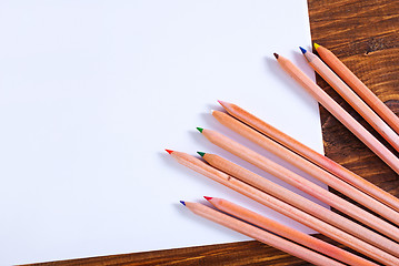 Image showing paper and color pencils