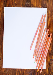 Image showing paper and color pencils