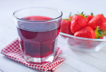 Image showing strawberry juice