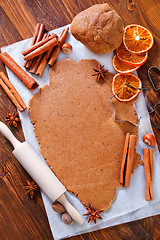 Image showing dough for cookies