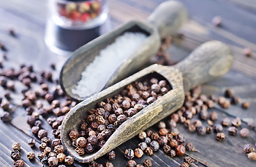 Image showing pepper and salt